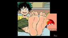 Reproduzir Os pés de Izuku midoriya idolatram