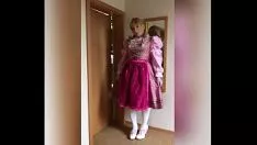 Afspelen Servet met Beierse dirndl garnituur