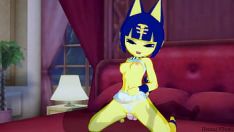 Jouer Ankha séduit un beau sashay dans la chambre