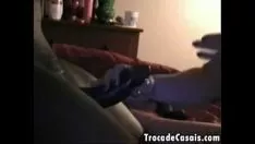 Redare Neprofesionist rasial - esposa chupando o pau do negao