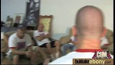 Play Hot ebony tree skirt in racial gang upspang 5