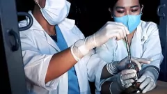 Play Dominafire's Sadistic Nurse Sounding and Edging Slave's Chastity