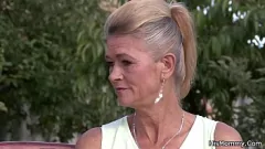 Play MILF Teaches European Teen How to Pleasure Her Pussy Outdoors