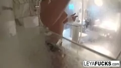 Play Leya Falcon's Shower Time: A Solo Pornstar Experience